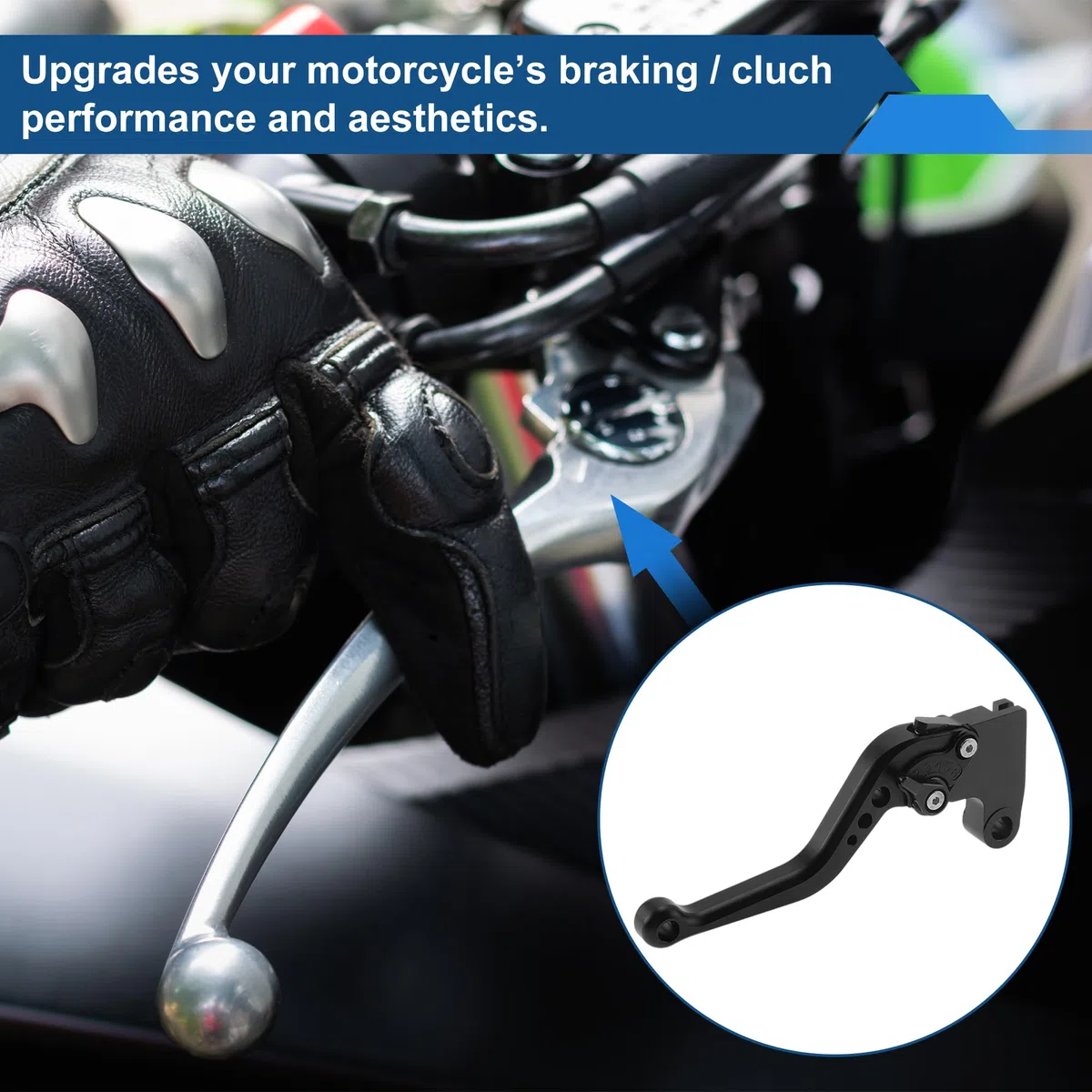 Leve freno frizione corti per Triumph Trident 660 2021-2024 6 Posizioni Regolabili Leva freno manubrio moto in lega di alluminio nero solido 1 coppia