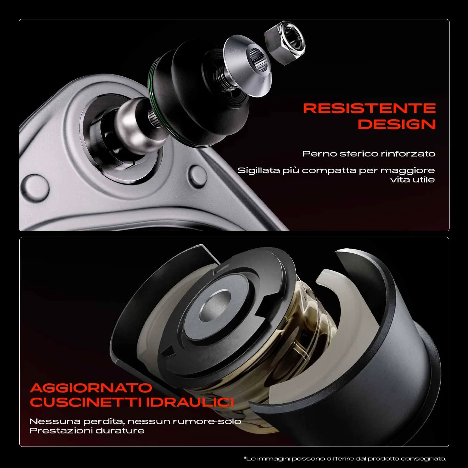 Frankberg 4x Braccio di controllo + 2x Asta di accoppiamento Compatibile con Classe CLC CL203 Classe C T-Model S203 SLK R171 Classe C Coupé CL203 Classe C W203 Replace# 2033300211