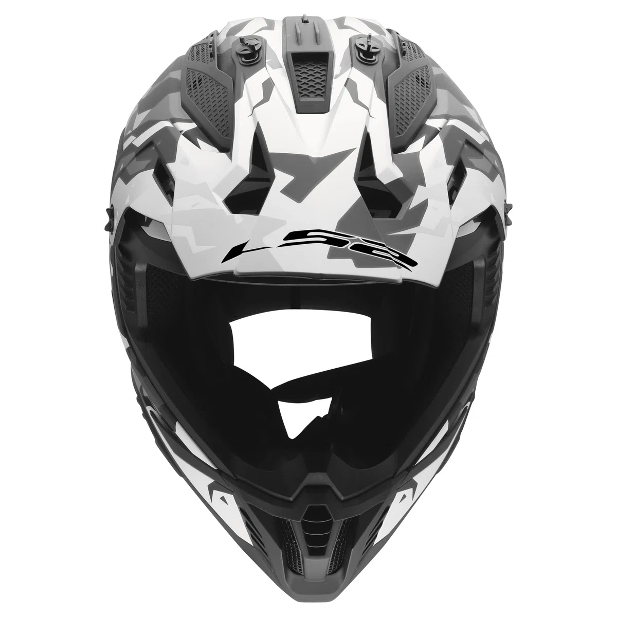LS2, Casco Moto Cross FAST II GROTESK Black Grey, XS
