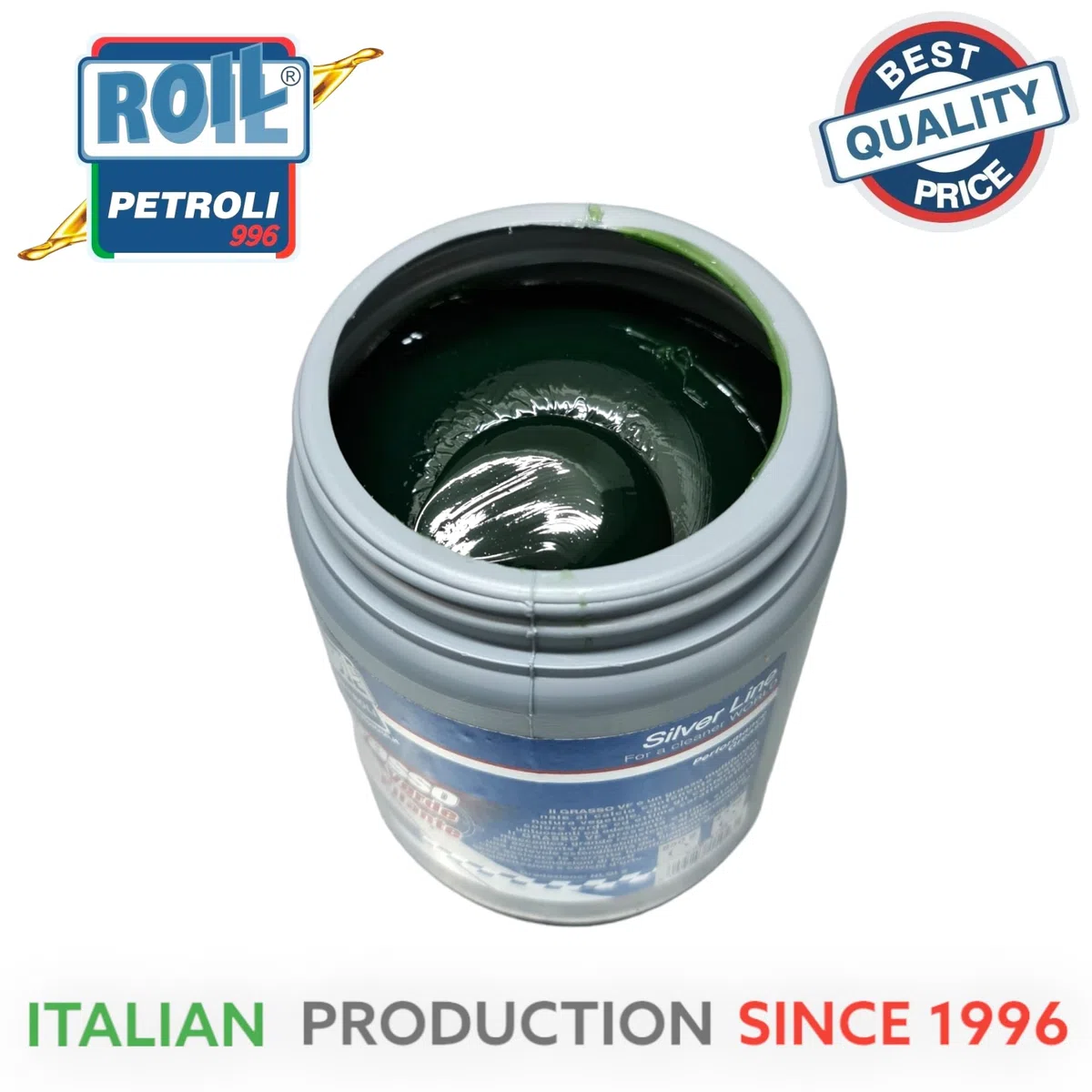 4,5 kg. di ►Roil GRASSO UNIVERSALE VERDE FILANTE◄ Grasso Multiuso per USI Generali e Specifici - Milleusi per Bici, Auto, Moto, Nautica, Agricoltura e Industria