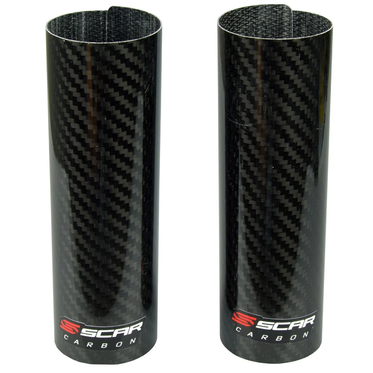 SCAR Protezione Forcella Superiori Carbonio Compatibile con KTM YAMAHA BETA HUSQVARNA HONDA GASGAS KAWASAKI SUZUKI SHERCO 125 250 300 450 500
