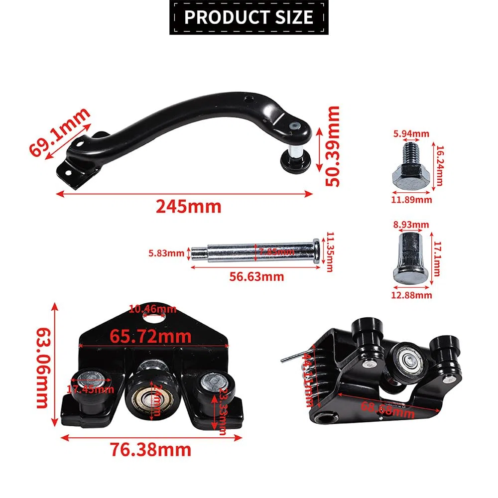 3 Set di ruote porta laterale Guida alta metà Superiore inferiore Centrale porta Compatibile con Renault Trafic 2 Opel Vivaro A Nissan Primastar guida a rullo per porta scorrevole
