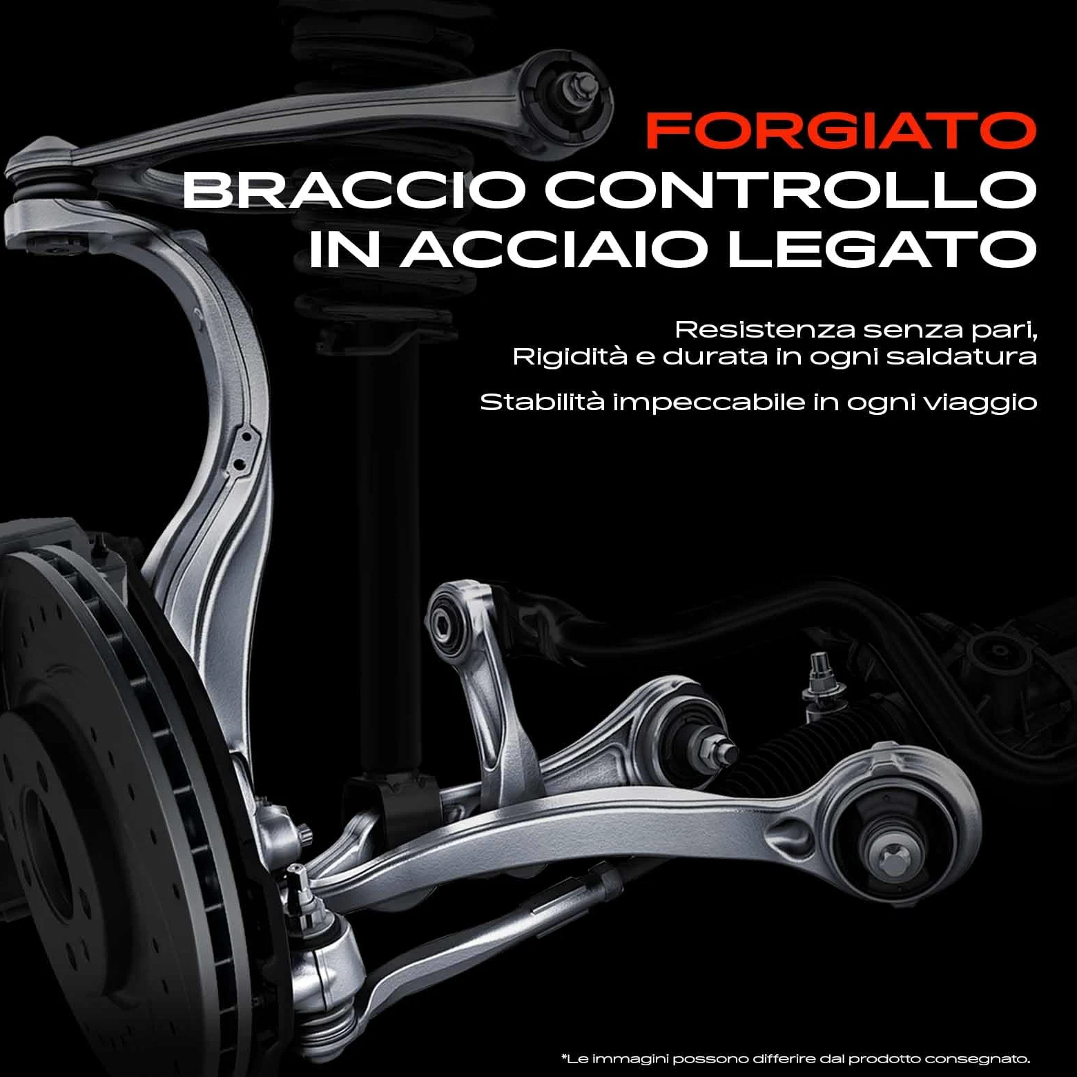 Frankberg 4x Braccio di controllo + 2x Asta di accoppiamento Compatibile con Classe CLC CL203 Classe C T-Model S203 SLK R171 Classe C Coupé CL203 Classe C W203 Replace# 2033300211
