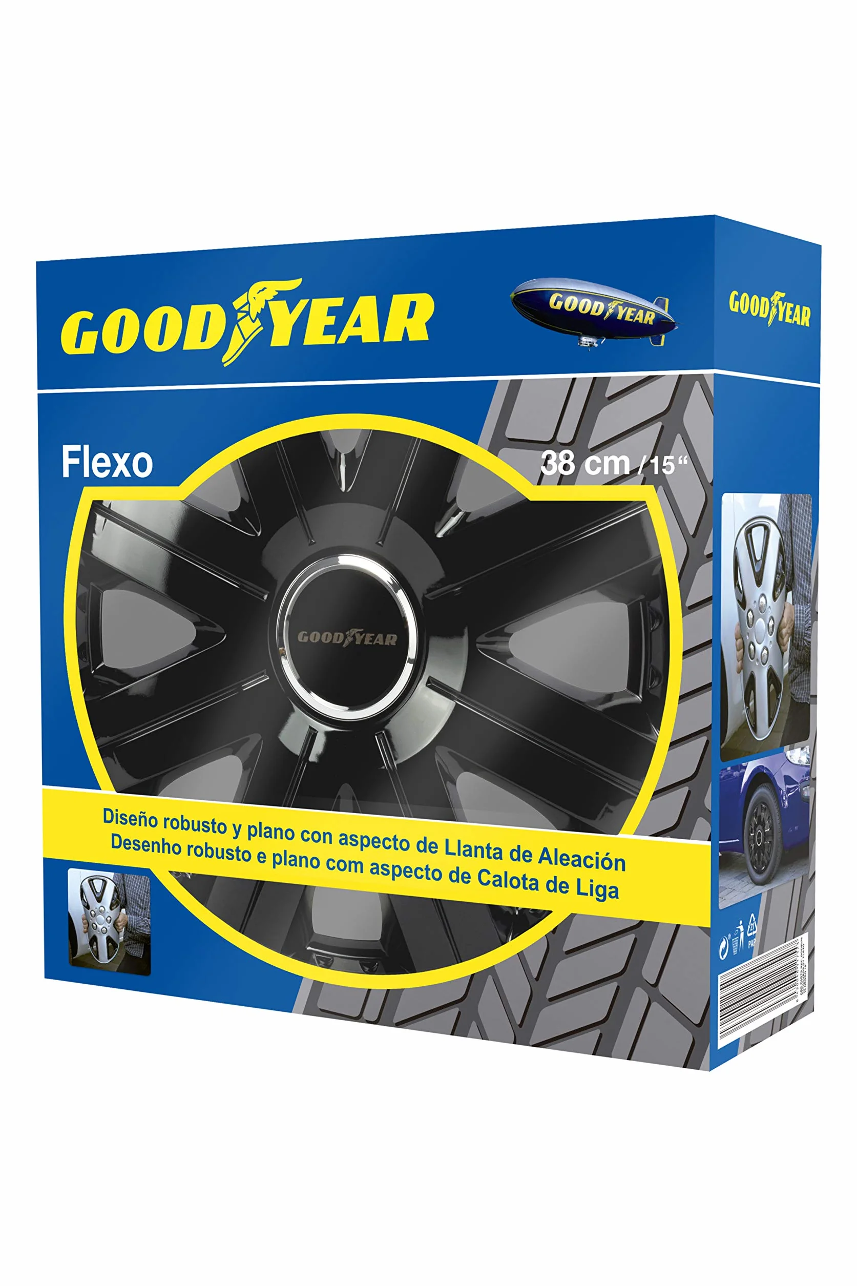Goodyear Flexo, 15" Pollici. Set di 4 copricerchi, 15 Pollici GOD9026