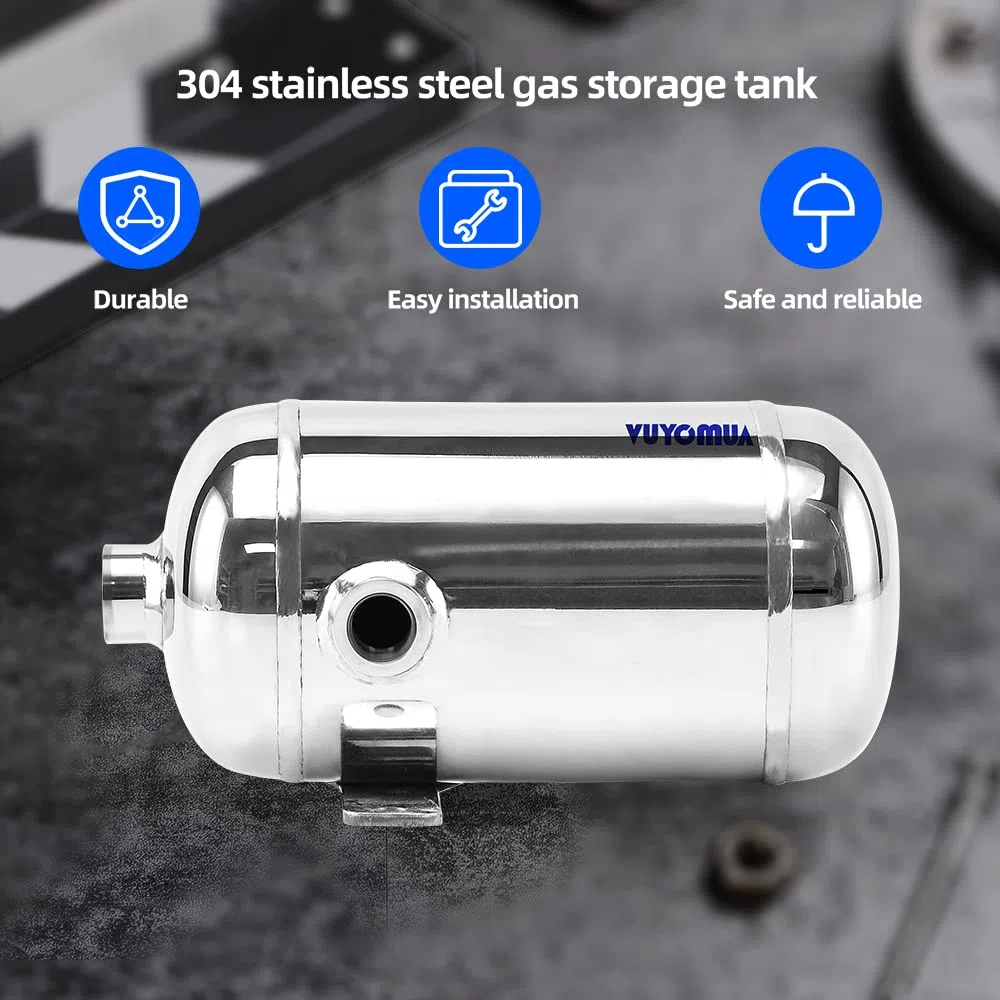 304 - Mini serbatoio portatile ad aria in acciaio inox ad alta pressione, serbatoio per acqua (0,5 l-SG)