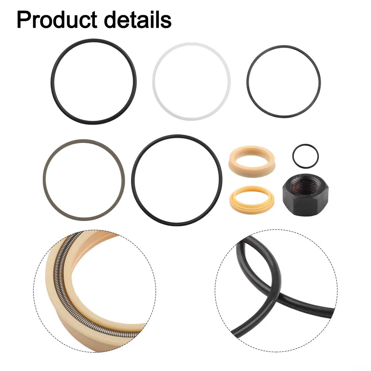 Per Bobcat Tilt Cilindro Seal Kit 743 751 753 853 843 Skid Steer Loader Modello Sostituzione Idraulico Re Parti di Tenuta 7135551 Componenti in Gomma Metallo