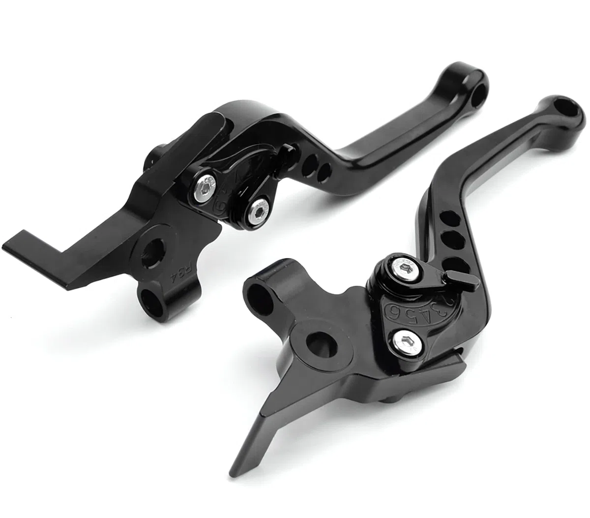 Accessori moto Leve freno frizione in alluminio per DUCATI MONSTER 696 695 620 400 796 S2R 800 (Nero)
