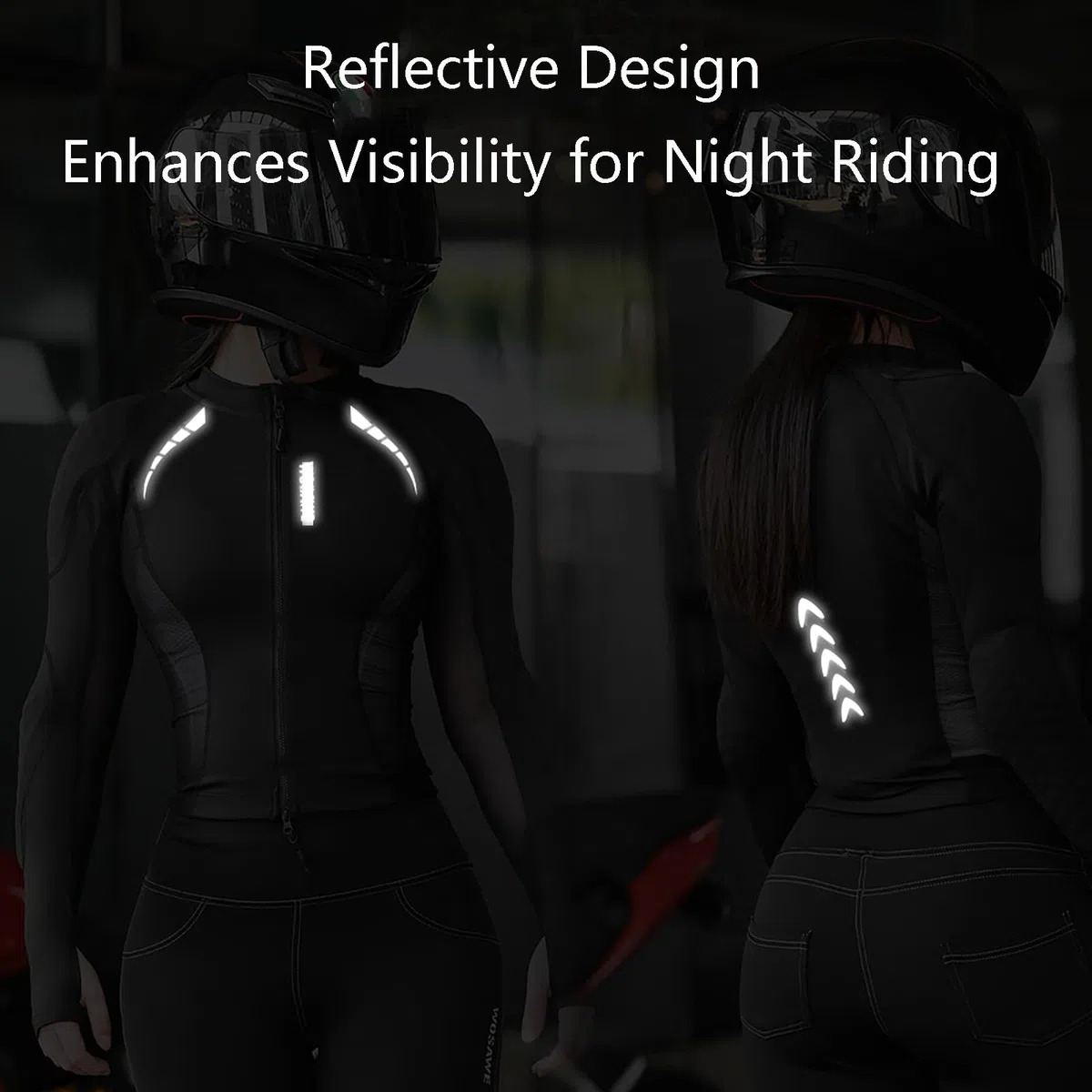 ARMAAN Giacca Da Moto Donna In Rete - Indumento Protettivo Softshell Certificato CE, Giacca Da Motocross Traspirante Con Protezioni, Maglia Imbottita Ad Alta Visibilità Per Motociclisti