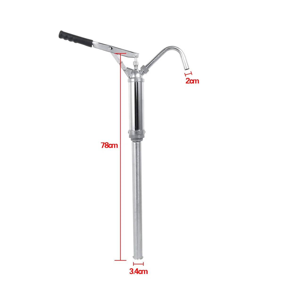 Pompa Travaso Liquidi Rotativa, Leva pompa telescopico, Pompa Manuale per Fusti Olio Pompa di benzina Fuel Tool