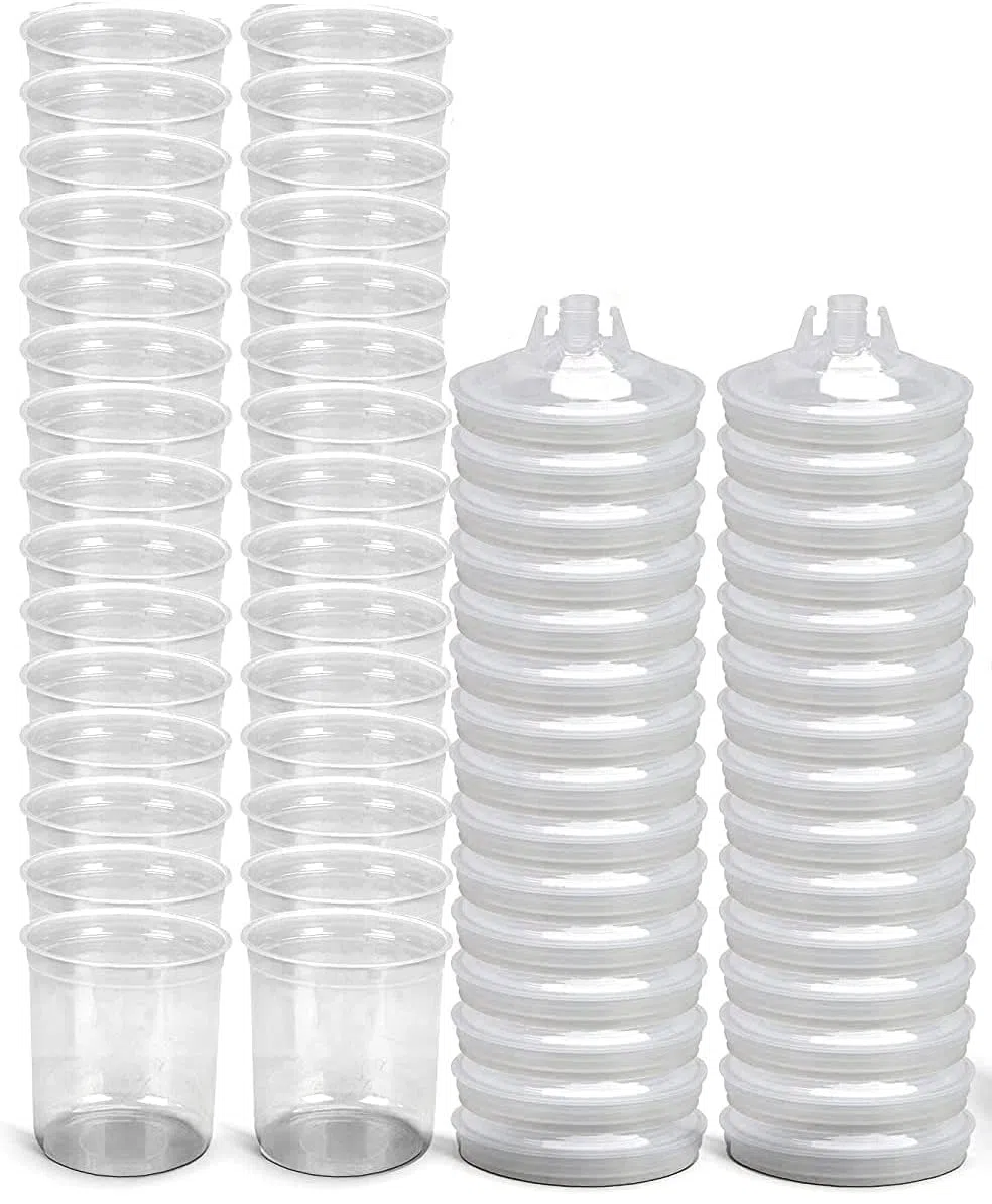 30 inserti per tazze, 30 coperchi, per tazza paint mix