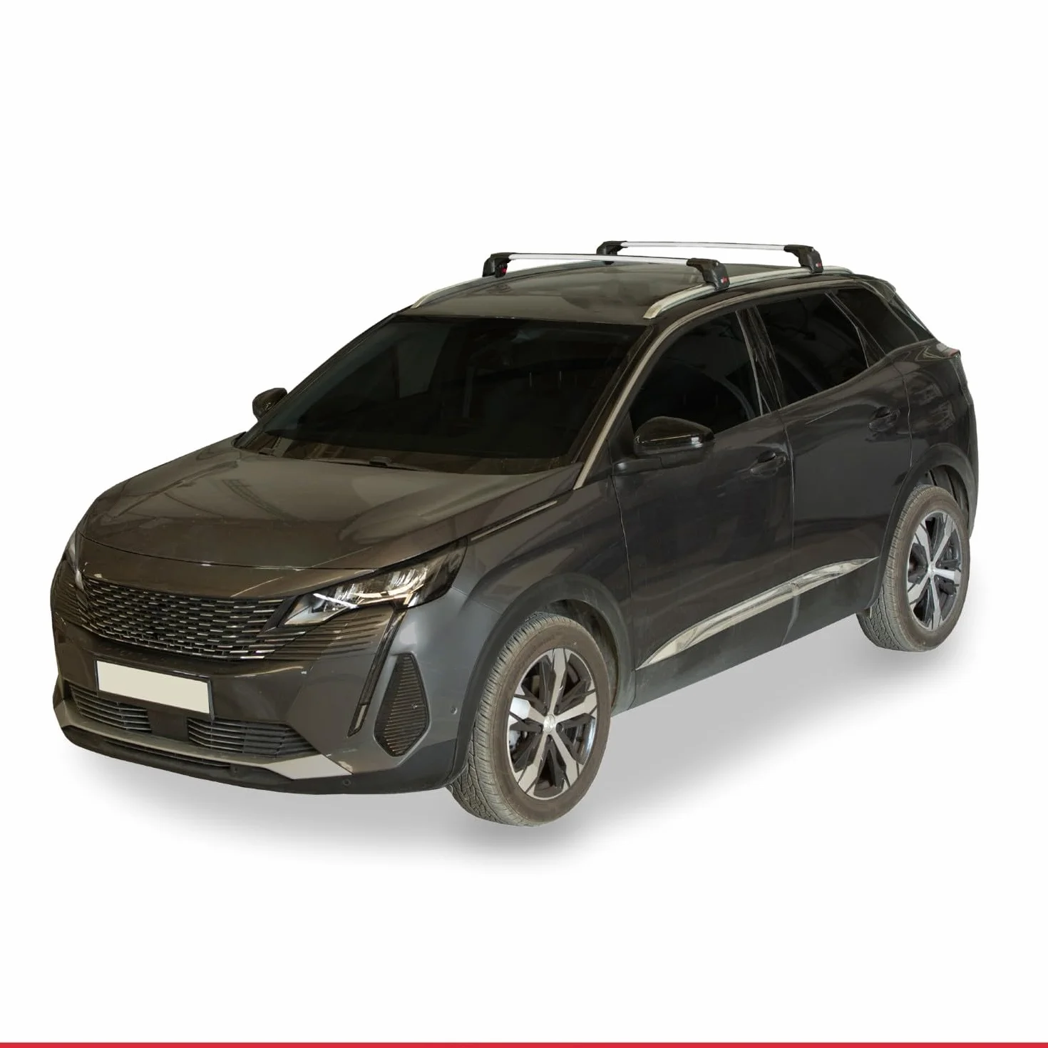Compatibile con Peugeot 3008 II (P84) Pre-Facelift 2017-2020 Modello ACE-2 Barre Tetto Portapacchi Auto Barre Portatutto Grigio Alluminio 2 Barre