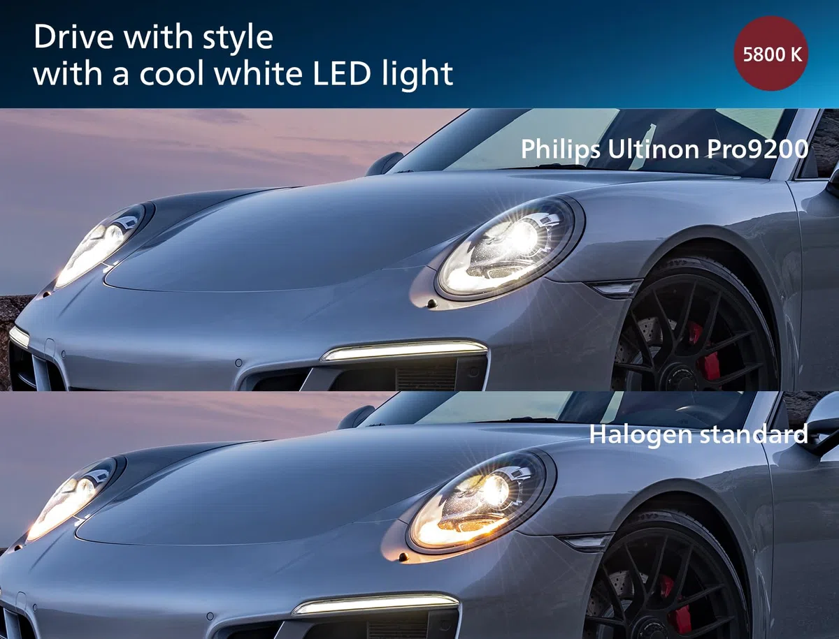 Philips Ultinon Pro9200 LED lampadina fari auto (H7), +400%, 5.800K, set di 2