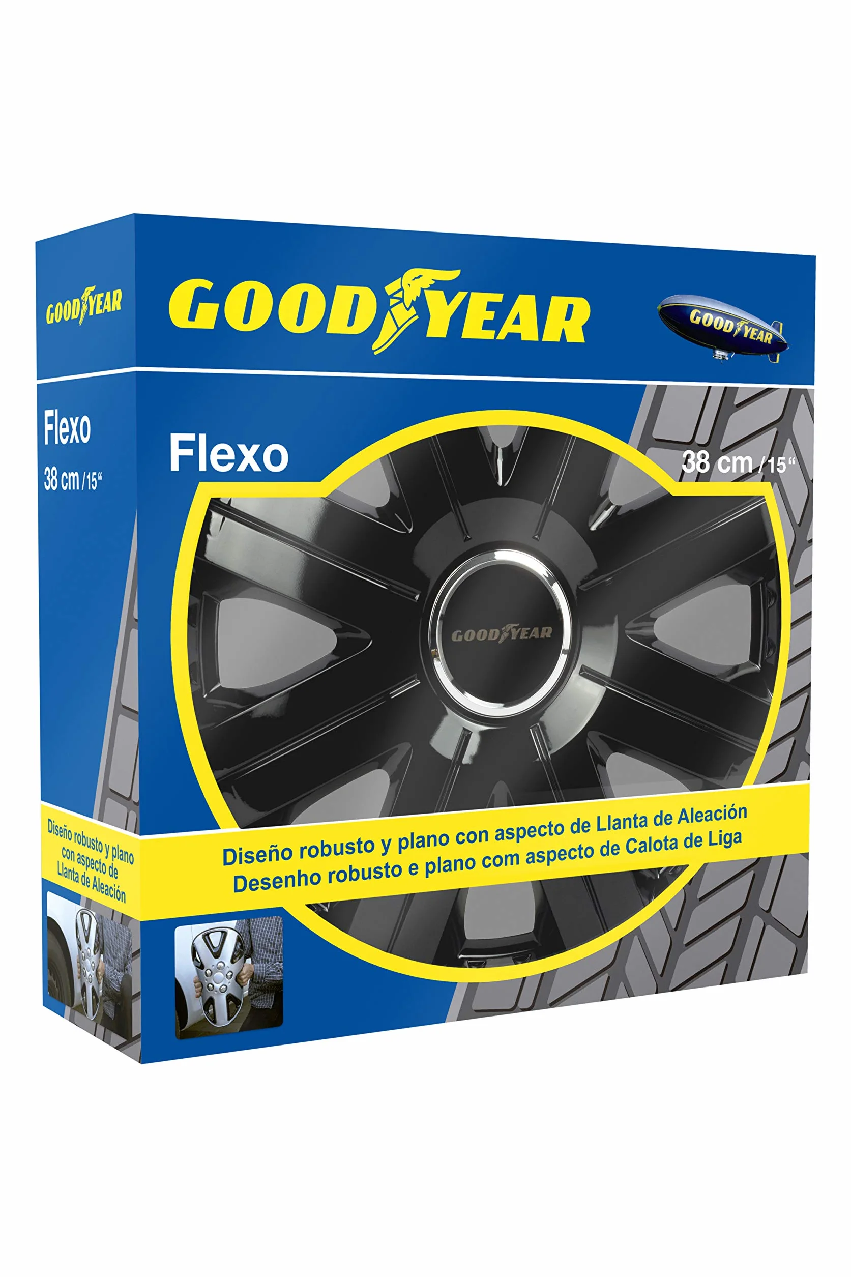 Goodyear Flexo, 15" Pollici. Set di 4 copricerchi, 15 Pollici GOD9026