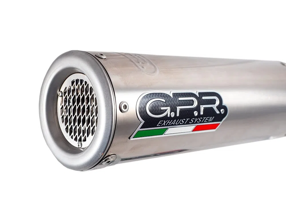 SCARICO GPR EXHAUST SYSTEM COMPATIBILE CON KAWASAKI ER 6 N - F 2005/11 TERMINALE SCARICO OMOLOGATO CON RACCORDO M3 INOX