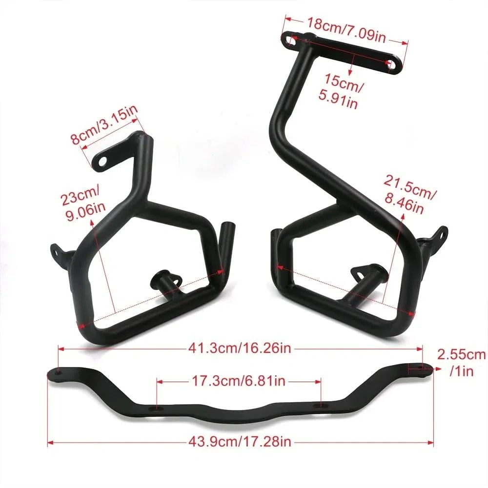 Paramotore Tubolare Per BMW S1000XR S1000 XR S 1000 XR 2015-2023 Moto Highway Barre Di Protezione Anteriore Protezione Motore Bumpe Stunt Cage Protezione Telaio(2015-2019)