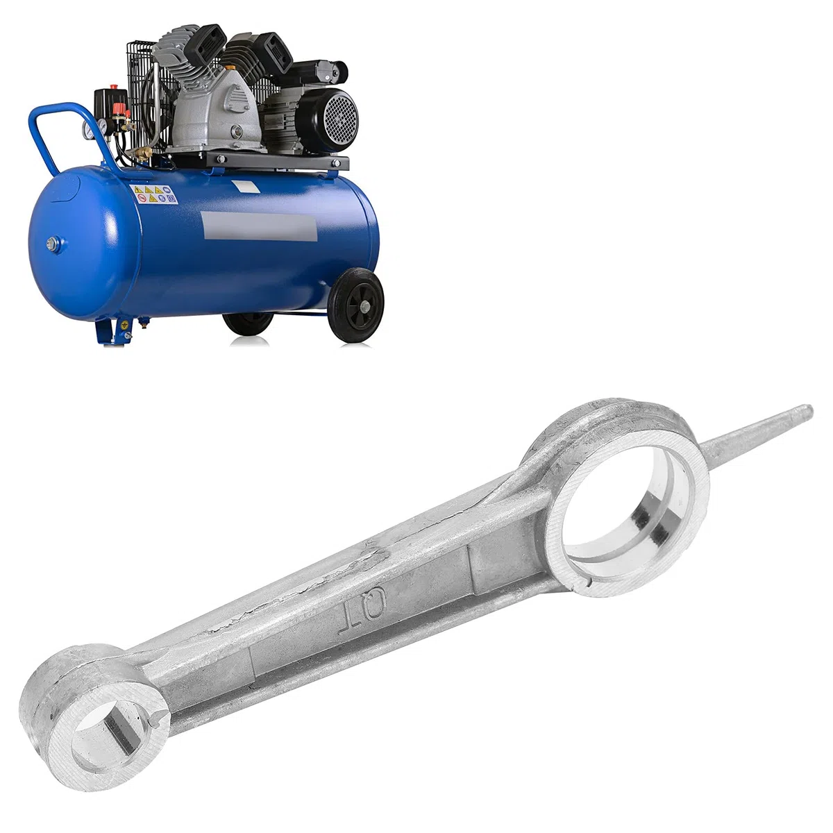 Biella, Albero Motore in Alluminio Pressofuso Cuscinetti di Biella Motore Dritto Accessori Pistone Compressore Aria Albero Motore 12x23x89