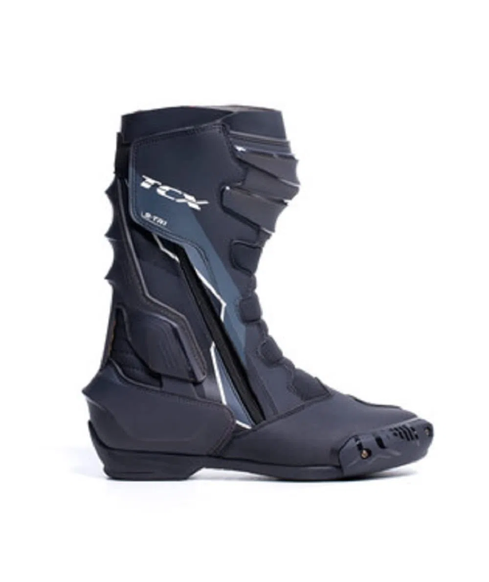 TCX - S-TR1, Stivale da Moto Donna, Stivali Sportivi, Tomaia in Microfibra, Chiusura con Zip Elastica Laterale e Velcro