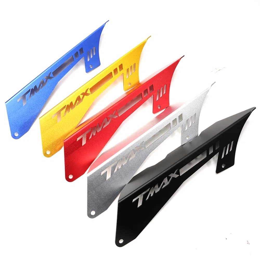 Moto Accessori per TMAX 560 Tech MAX TMAX560 2020 2021 2022 2023 2024 TMAX530 TMAX 530 2017 2018 2019 Protezione del Catena Decorativa Copertura in Alluminio Copri Cinta Paracinghia T max (Blu)