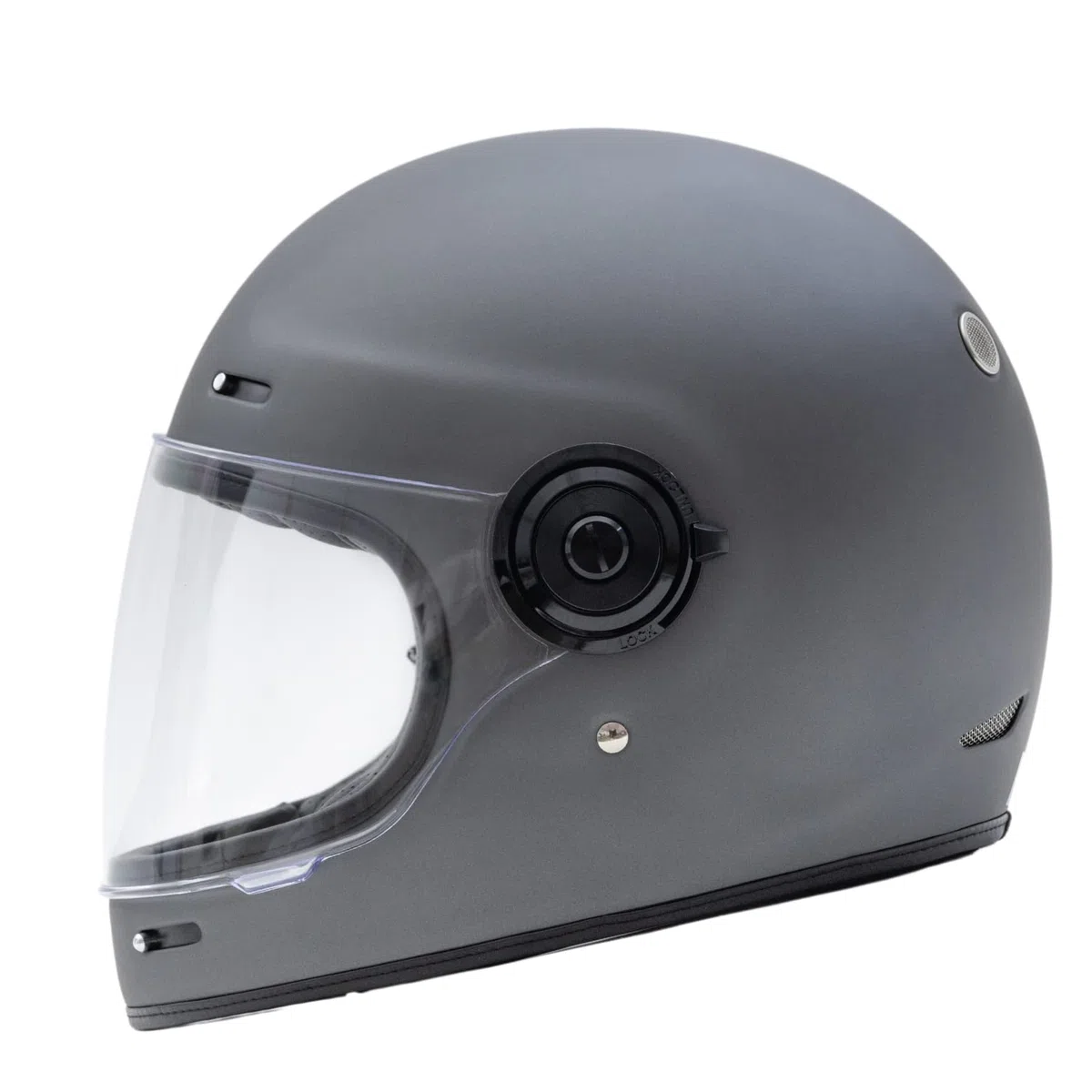 ORIGINE Casco Moto Integrale in Fibra di Vetro Stile Cafe Racer Omologato ECE con Visiera