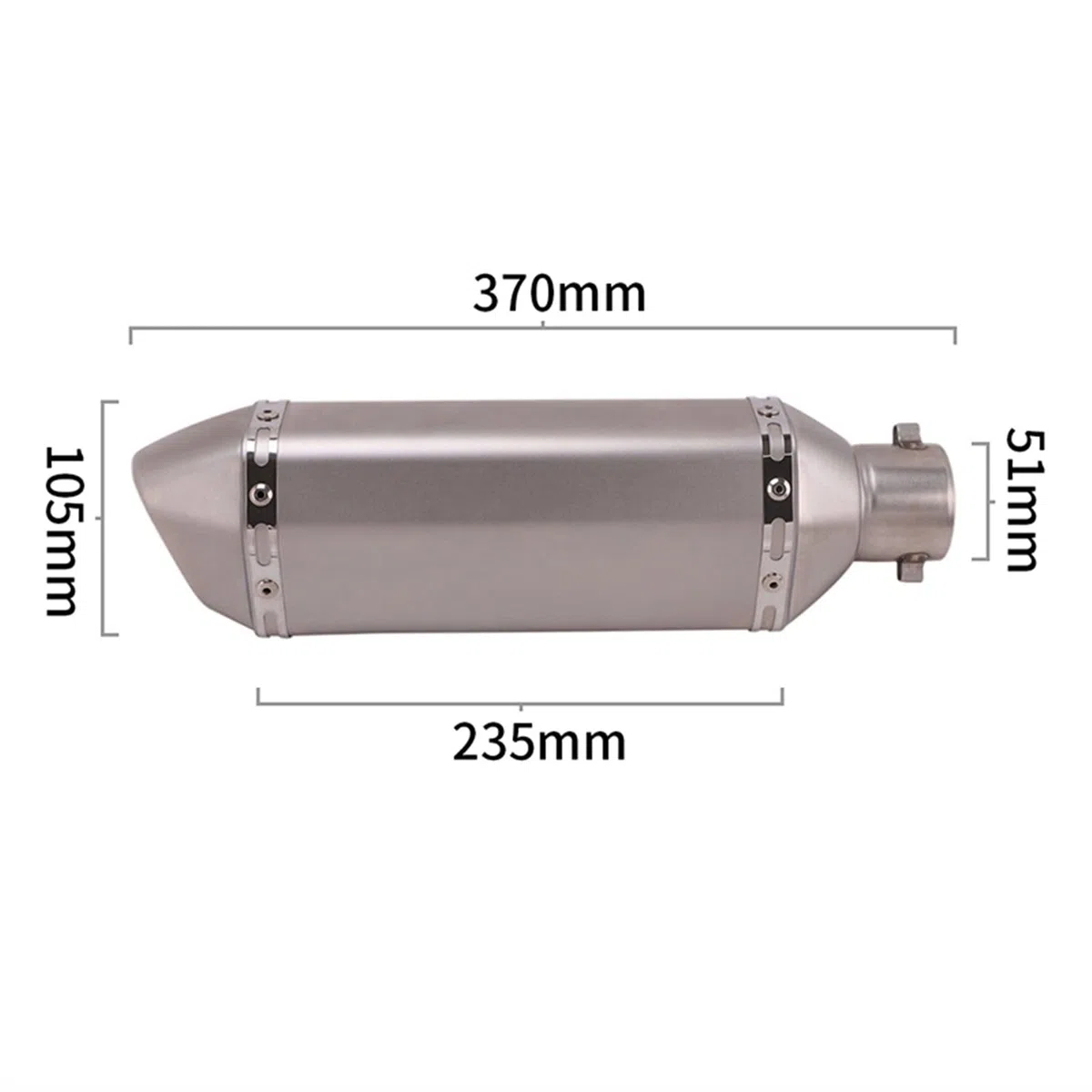 Slip On Sistema Completo Di Scarico Moto Collegamento Centrale Tubo Eliminator Migliorato In Acciaio Modificare Fuga Per Benelli TRK502 TRK 502