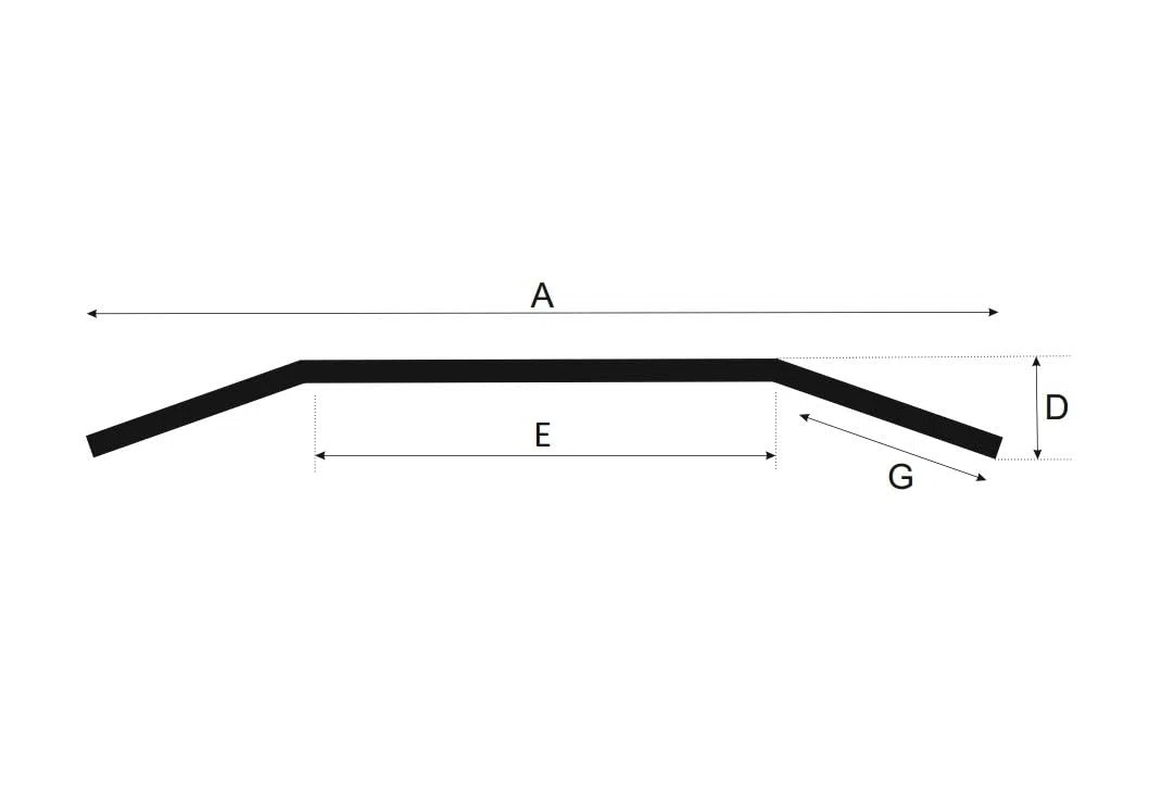 1 pollice (25,4 mm) Manubrio Drag Bar 90 cm Cromato per Harley-Davidson
