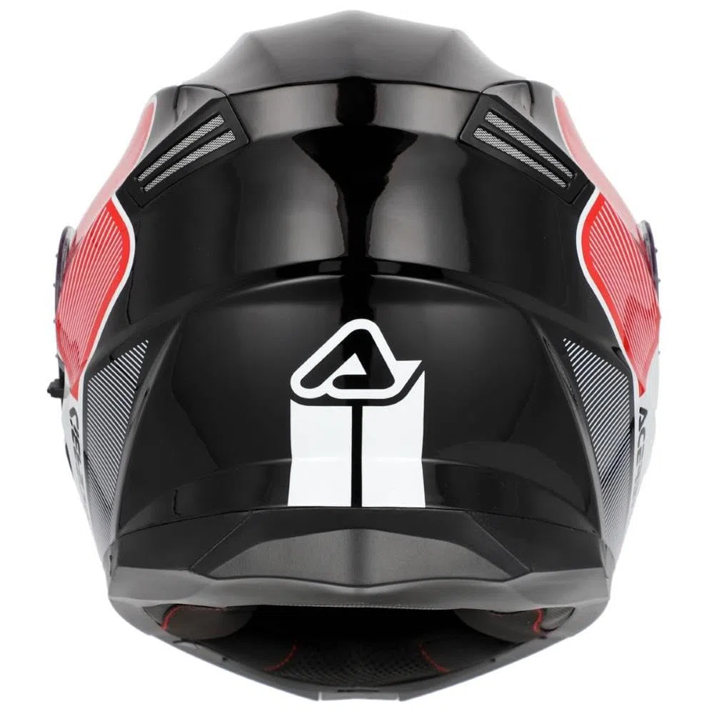 Casco Acerbis Serel ECE22.06 Bianco Rosso taglia M (57-58 cm)