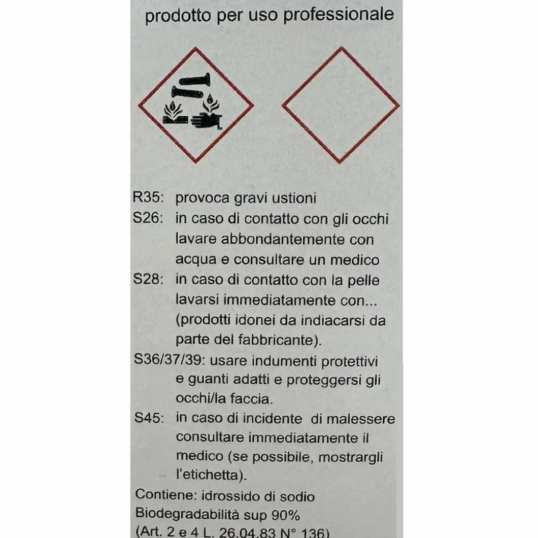 SGRASSANTE SGRASS&SGRASS DA 25 KG BICOMPONENTE PRELAVAGGIO PER AUTO MOTORI CERCHI CAMION
