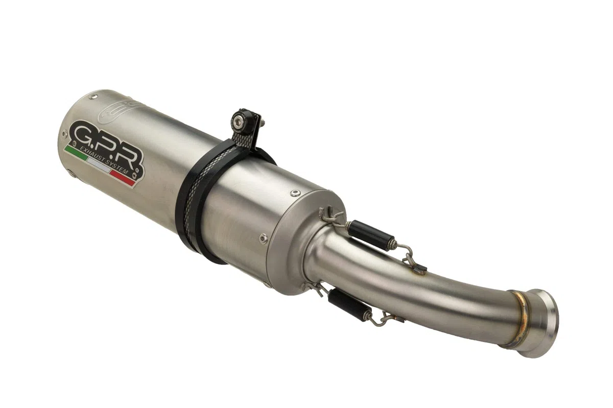 SCARICO GPR EXHAUST SYSTEM COMPATIBILE CON KAWASAKI ER 6 N - F 2005/11 TERMINALE SCARICO OMOLOGATO CON RACCORDO M3 INOX