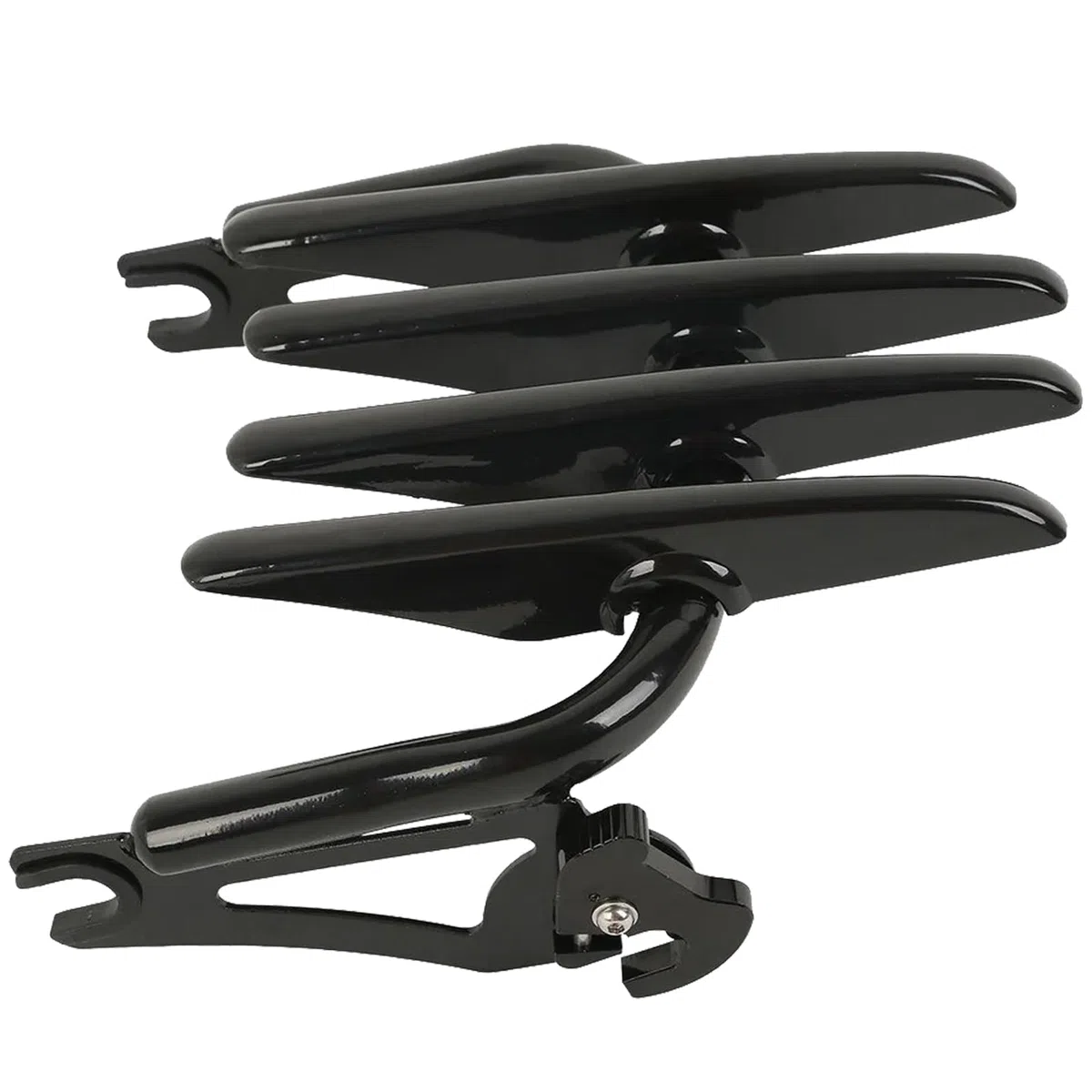 Portapacchi Amovibile Due Posti HOKUOTOLITE per Harley Touring 2009-2026 CVO Road Glide Street Glide Road King Electra Glide Ultra Limited, Nero