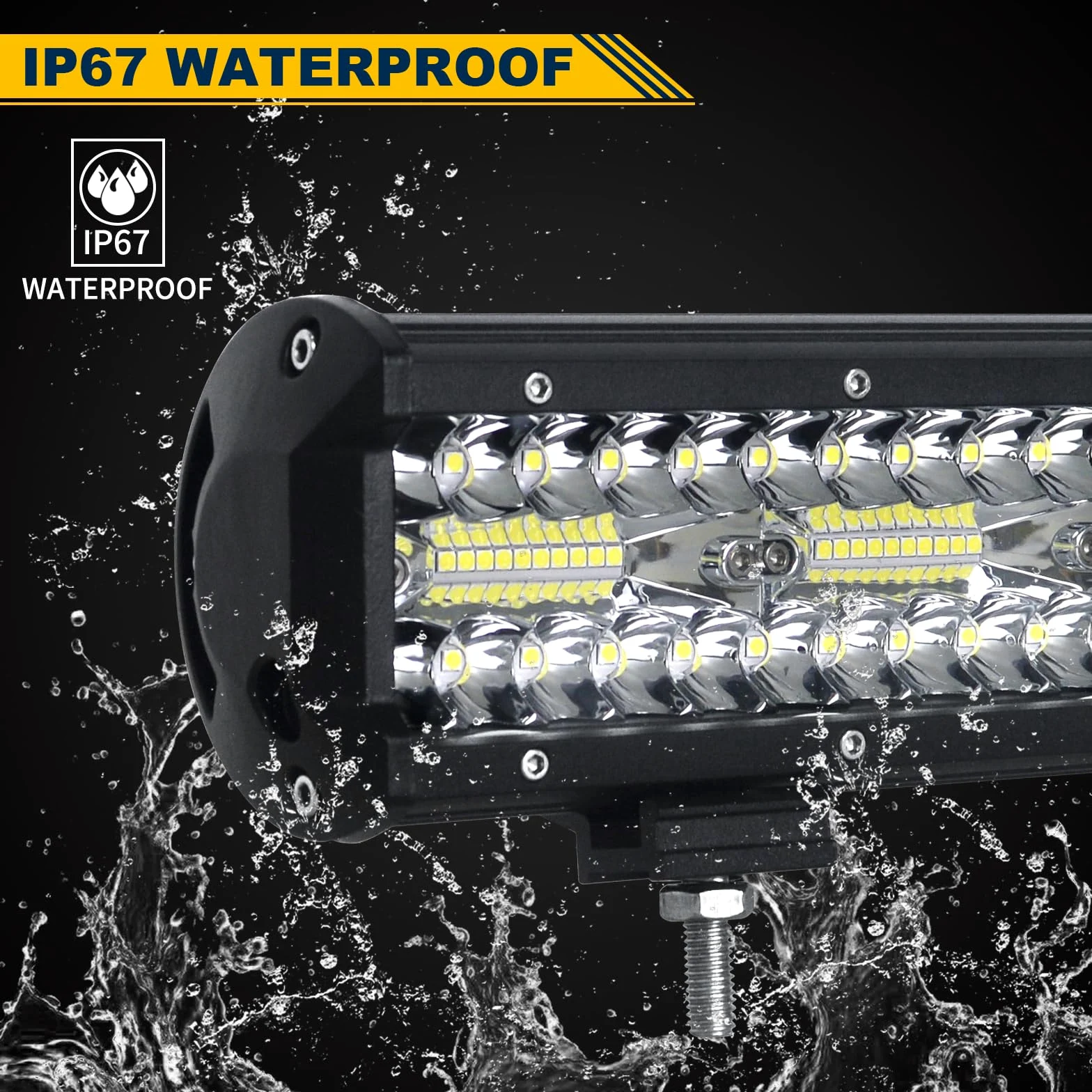 Willpower Barra LED 107cm 42 Pollici 900W Barra Luci LED 12V 24V Combo Fascio Spot e Inondazione Faretti Faro da Lavoro per Fuoristrada Camion Trattore 4x4 Barca ATV Auto con Cablaggio
