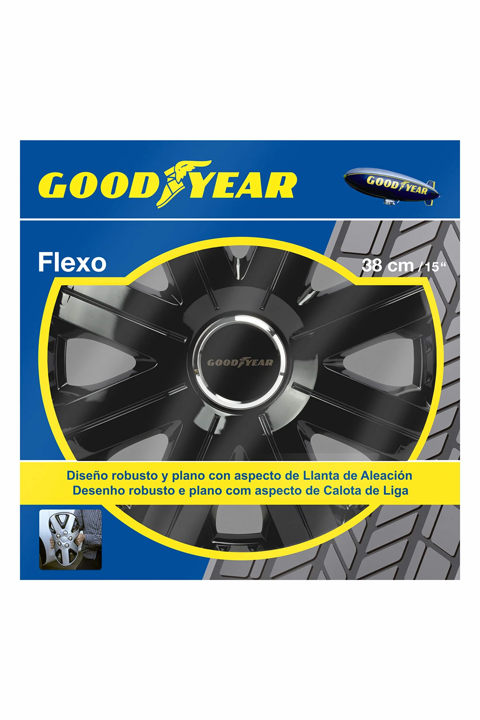 Goodyear Flexo, 15" Pollici. Set di 4 copricerchi, 15 Pollici GOD9026