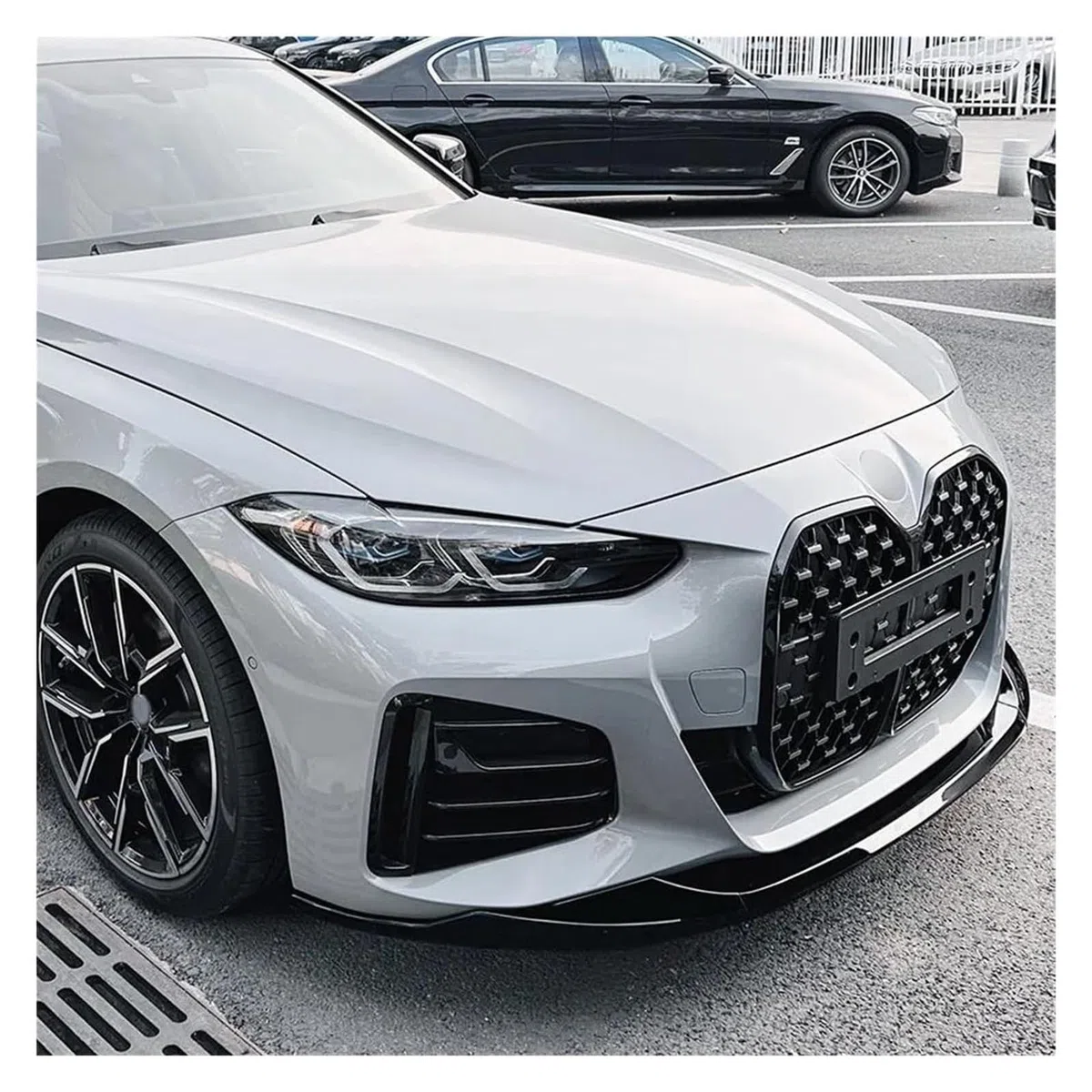 Labbro Anteriore Per BMW Serie 4 G24 G26 420i 430i I4 M50 Sport Gran Coupé 4 Porte G22 G23 M440i 2020-2024 Spoiler Paraurti Anteriore Splitter Lip Diffusore