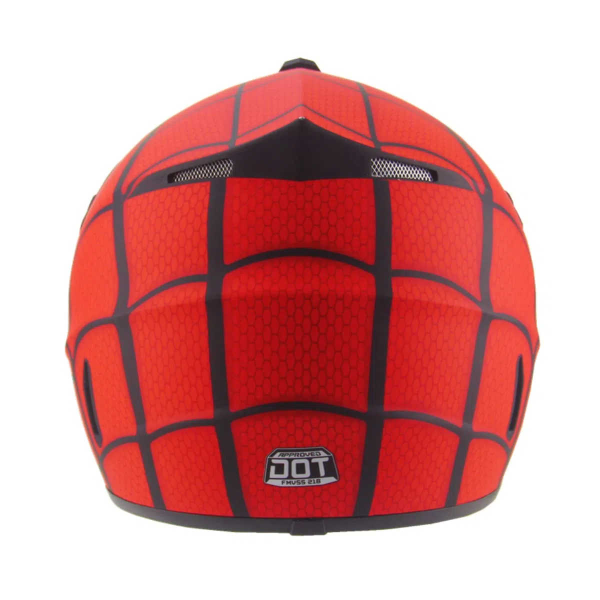 Casco da Moto Fullface Stile Spiderman Fuori strada Casco da Dirt Bike con occhiali per Unisex Giovani