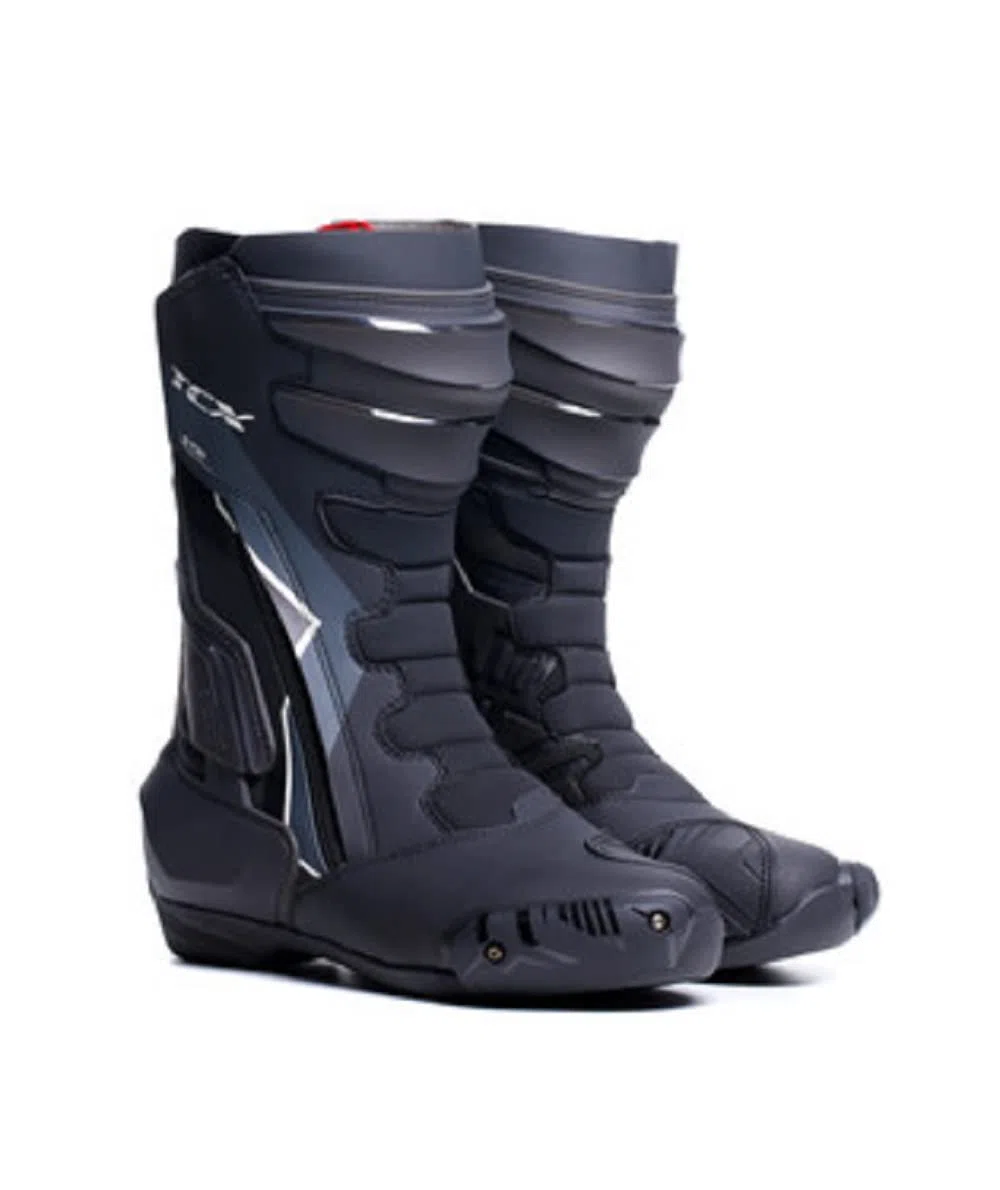 TCX - S-TR1, Stivale da Moto Donna, Stivali Sportivi, Tomaia in Microfibra, Chiusura con Zip Elastica Laterale e Velcro