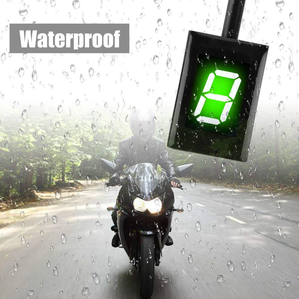 6 Velocità Spina ECU - Indicatore di marcia per motocicli per indicatore di velocità digitale a 6 velocità con display a LED