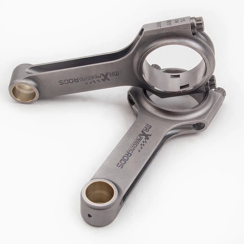 maXpeedingrods 4 Pezzi Bielle H-fascio Connecting Rods Forgiato per Alfa Romeo 1.8L 2.0L 156 147 145 166 Twin Spark per TS