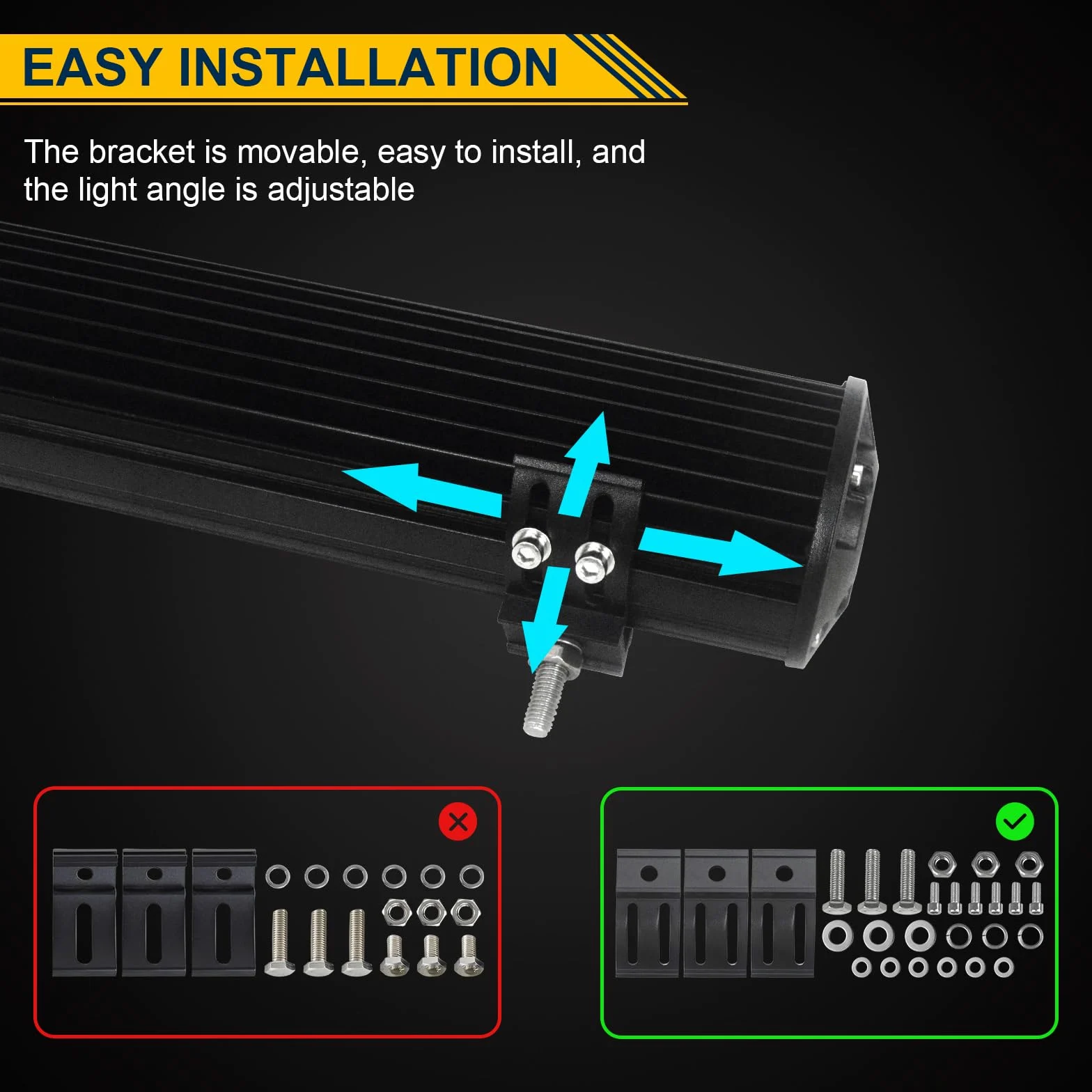 Willpower Barra LED 107cm 42 Pollici 900W Barra Luci LED 12V 24V Combo Fascio Spot e Inondazione Faretti Faro da Lavoro per Fuoristrada Camion Trattore 4x4 Barca ATV Auto con Cablaggio