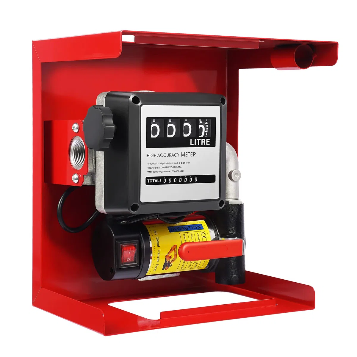 50 l/min Pompa travaso, 230 V 200 W Pompa Diesel, Pompa per Olio combustibile, autoadescante Pompa gasolio, con Display Digitale