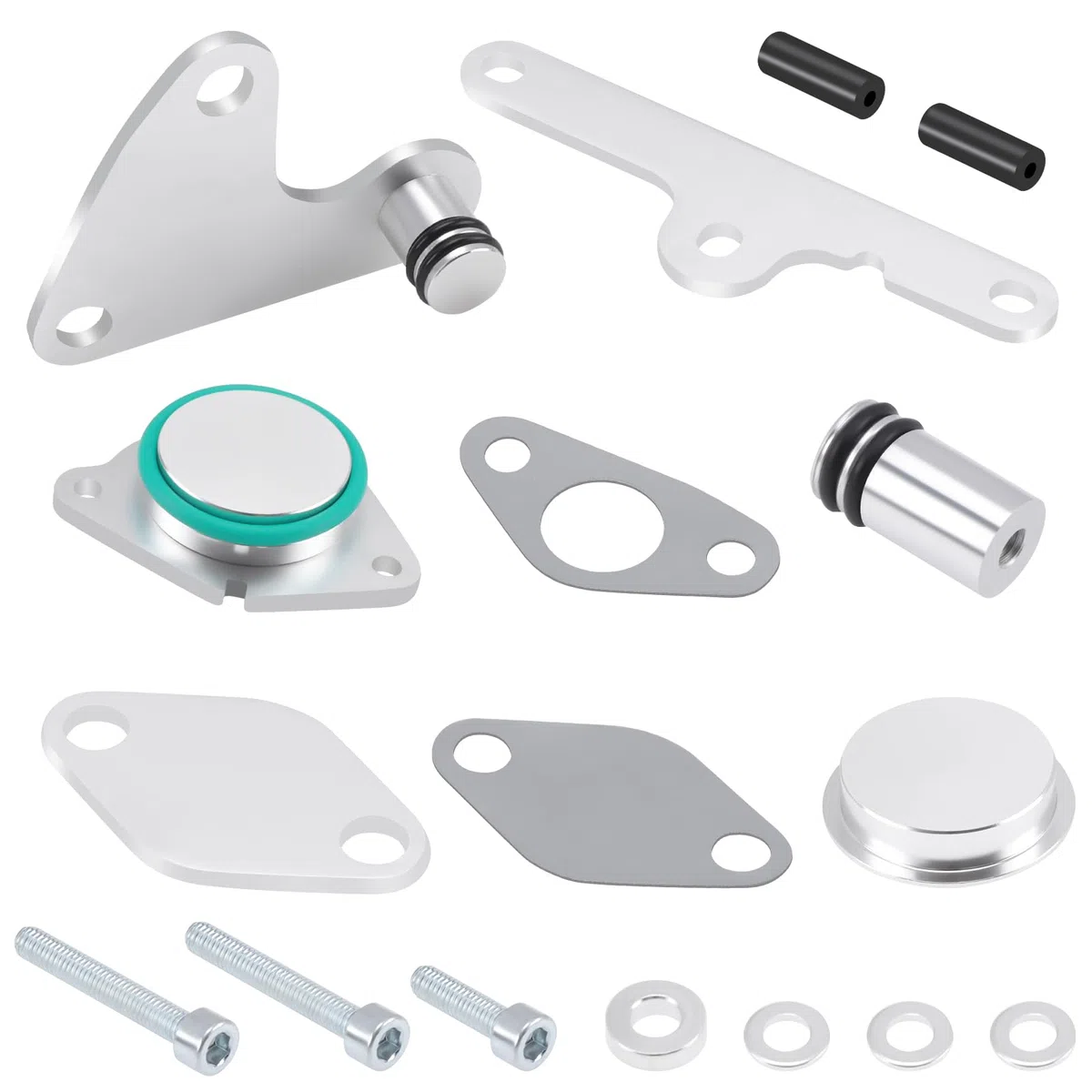 KAOLALI Set di 16 valvole EGR per motori diesel N47 N47S 2.0, ricambio di raffreddamento EGR compatibile con E81 E87 E88 E82 E90 E91 E92 E93 E60 E61