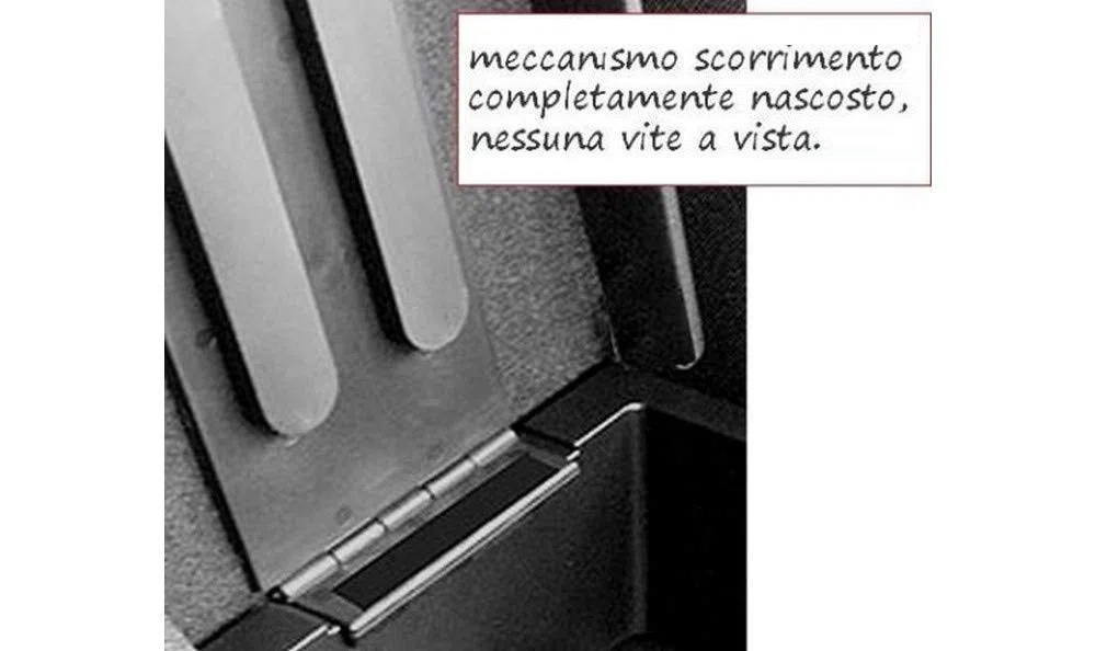 Drive Design Bracciolo Compatibile per 500X Ecopelle Nero con Cuciture Bianche Regolabile in Lunghezza Armrest bracciolo 500 X