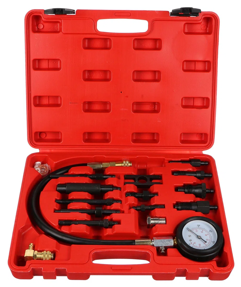 MECHANIC ENGINE TESTER 23 | Set di tester di compressione per motori diesel | 70 bar | manometro di pressione