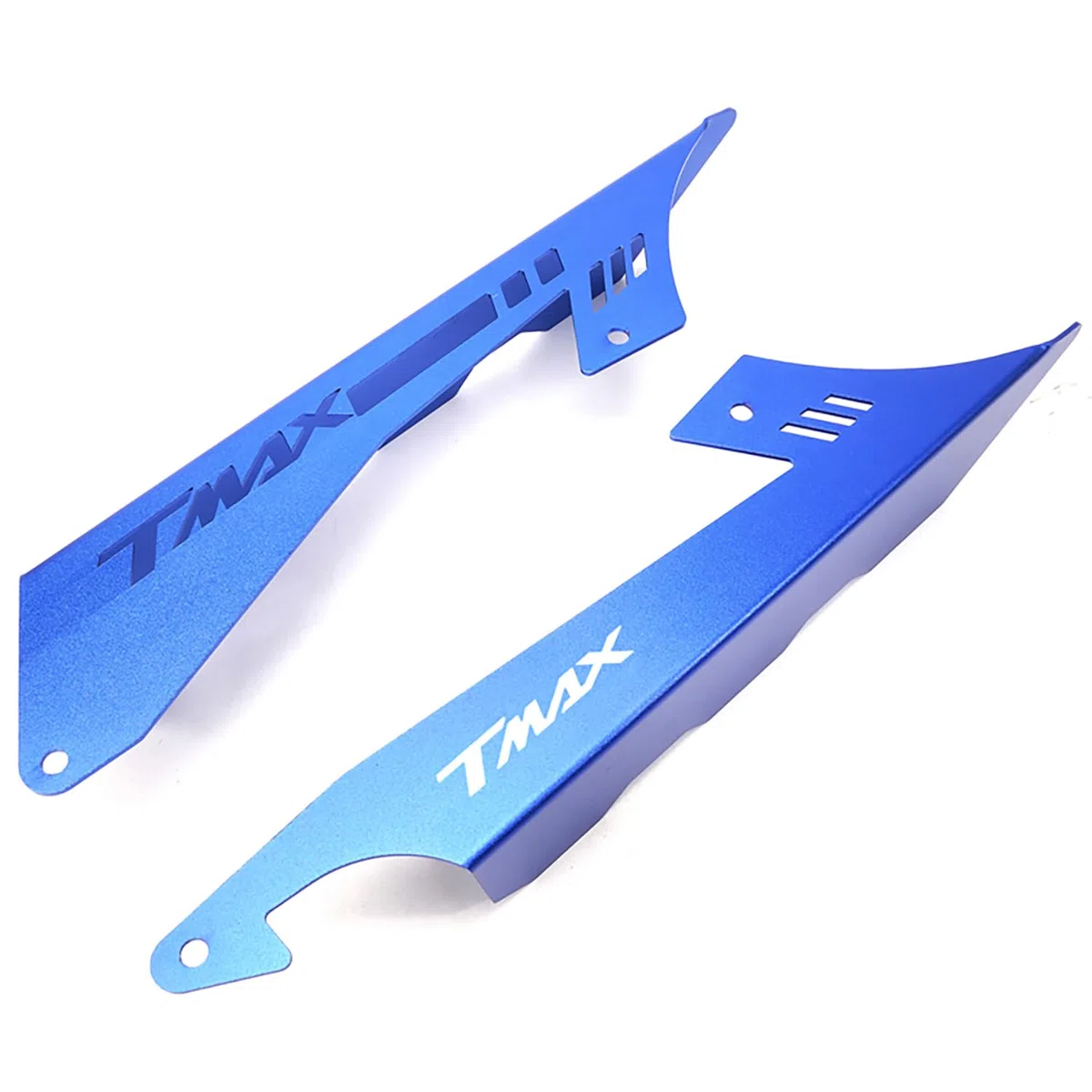 Moto Accessori per TMAX 560 Tech MAX TMAX560 2020 2021 2022 2023 2024 TMAX530 TMAX 530 2017 2018 2019 Protezione del Catena Decorativa Copertura in Alluminio Copri Cinta Paracinghia T max (Blu)
