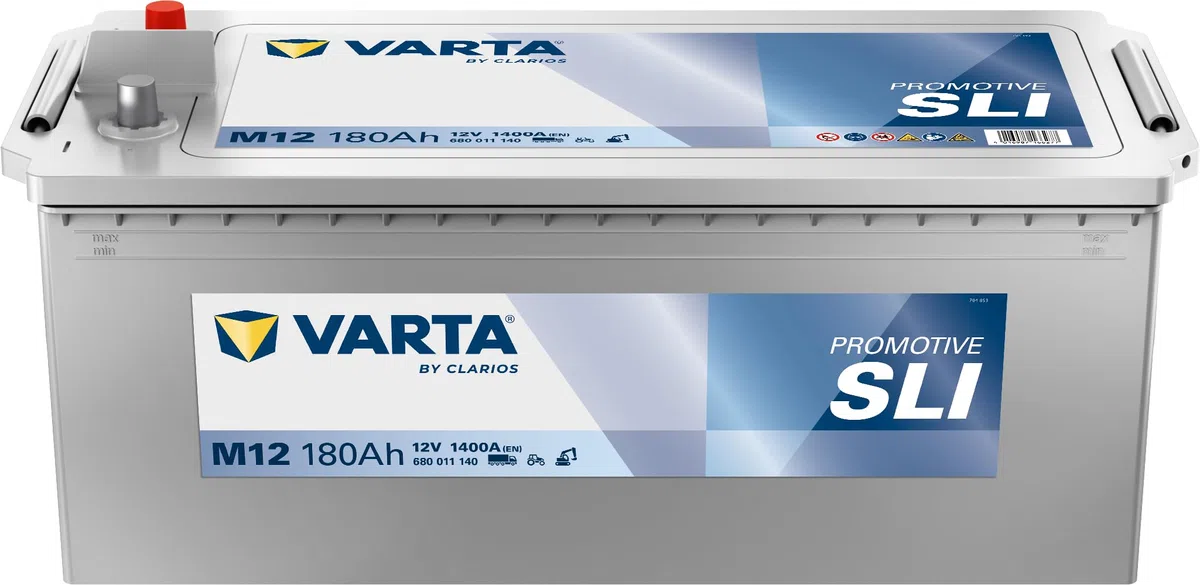 Varta - Batteria Promotive Black M12 per camion, Lavori Pubblici, Agricoli, 12V, 180Ah, 1400 Amps