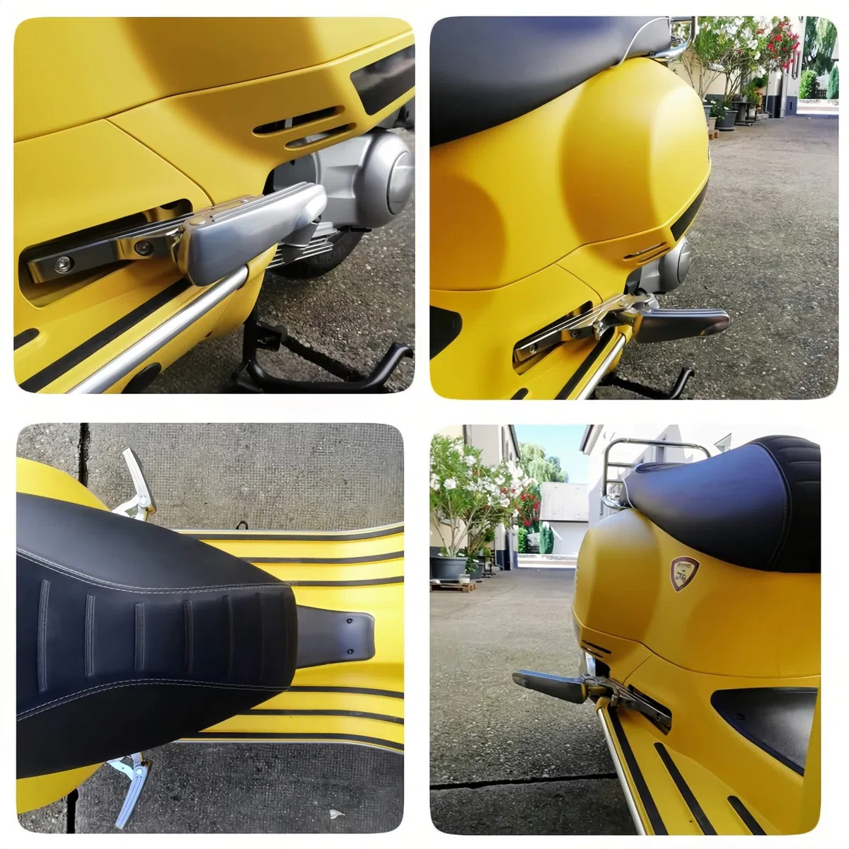Estensioni per Pedane Passeggero, Pedane Estese per Vespa GT GTS GTV 60 125 200 250 300 300ie, Accessori per Moto