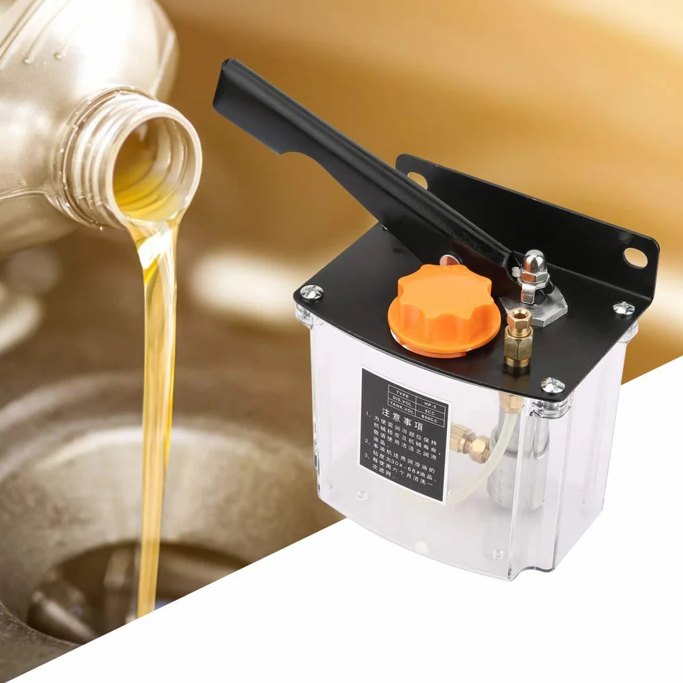 Pompa di lubrificazione manuale, pompa di lubrificazione a mano sinistra -5L 650CC per macchine utensili CNC, centro di lavoro, linea di produzione