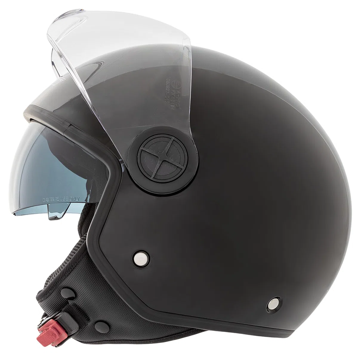 Casco Jet Moto Aperto Visiera Scooter Antigraffio Parasole ECE 22-06 Nero XL