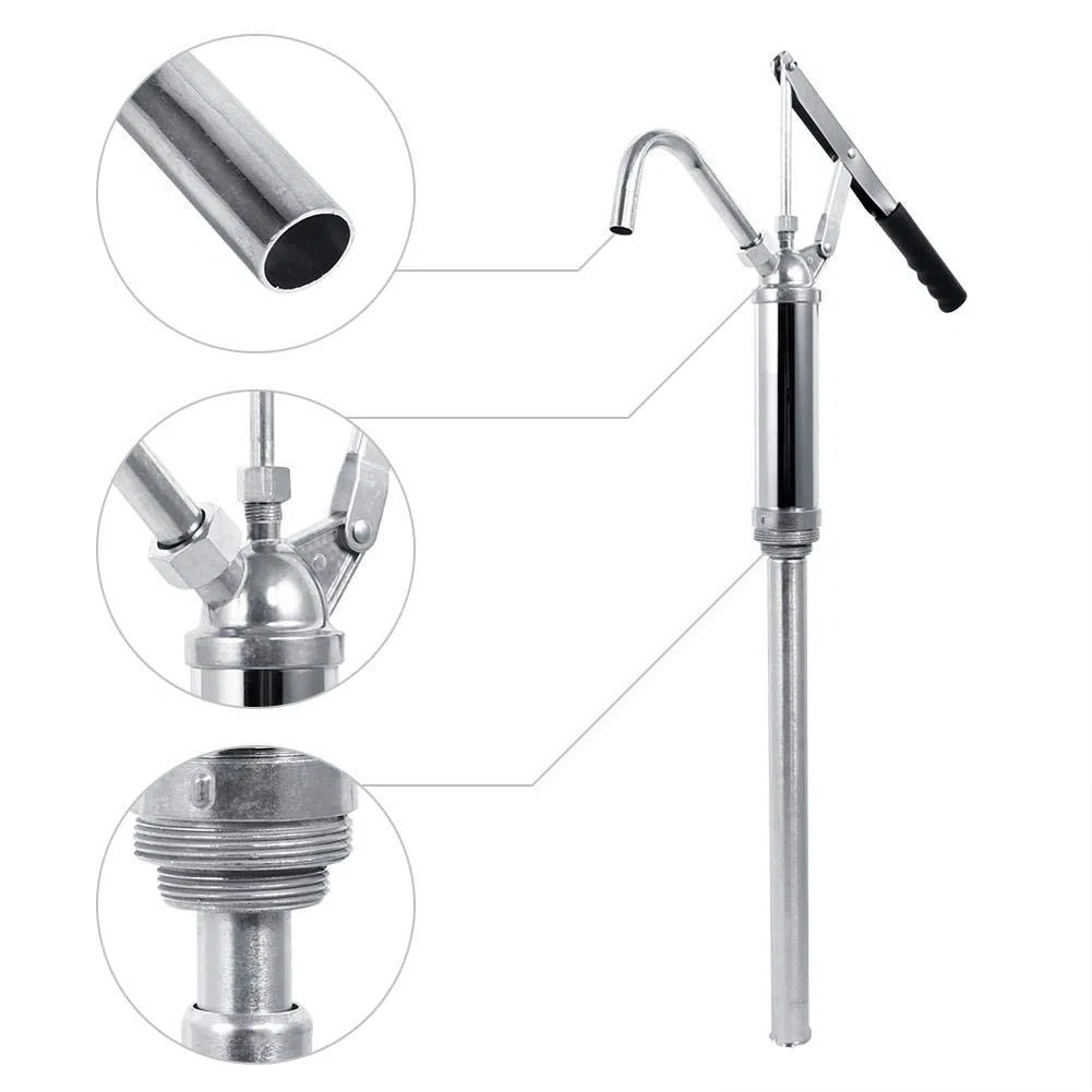 Pompa Travaso Liquidi Rotativa, Leva pompa telescopico, Pompa Manuale per Fusti Olio Pompa di benzina Fuel Tool