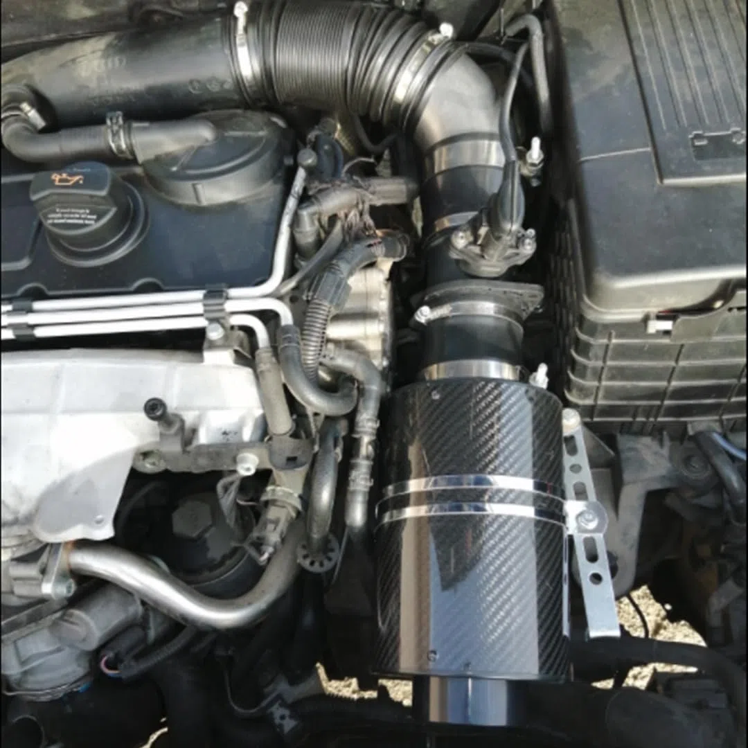 SIMONI RACING AB1 Airbox in Carbonio con Filtro a cono diametro tubo snodato da 76mm regolabile da 21cm a 82cm