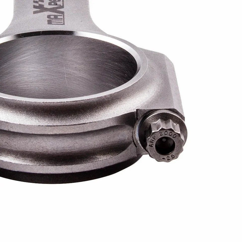 maXpeedingrods 2 Pezzi 130mm Bielle H-Fascio Connecting Rods Forgiato per Fiat 500 Old Model 2 Cylinder con Rod + ARP 2000 5/16" Bulloni [EU Stock]
