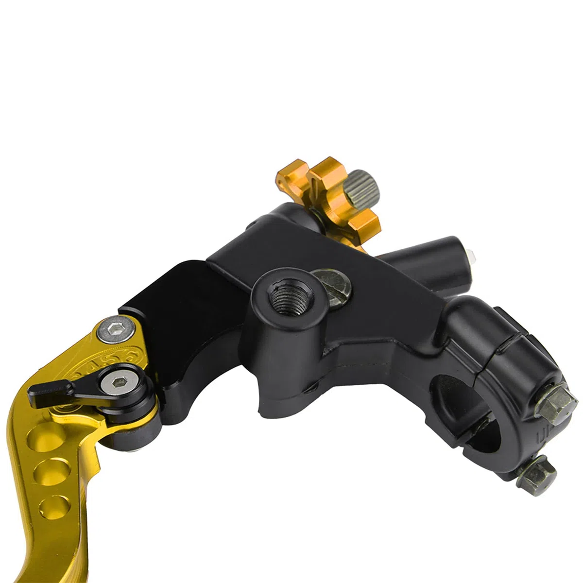 Maniglia della Leva del Freno Clutch Master 1 Paio 7/8 inch (22mm) Leve del Serbatoio del Freno del Motociclo Universale(Oro)
